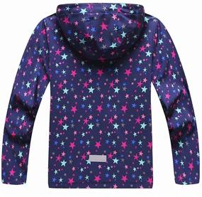 img 3 attached to 🌧️ DecaThee Girls Boys Rain Jackets: Lightweight Waterproof Hooded Raincoat for Kids - Outdoor Windbreakers for Breathable Protection