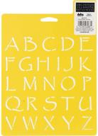 🔡 дельта креатив «стенсил мания» 7x10 папирусные алфавитные трафареты логотип