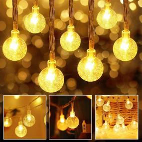 img 1 attached to 🎉 Merdeco Plug in String Lights: 10ft 20 LED Globe Lights for Party & Wedding Decor - Warm White Fairy Lights for Indoor & Outdoor Use