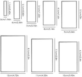 img 2 attached to 📐 2 PCS Rectangle Dies for Card Making, FineGood Metal Cutting Dies for DIY Scrapbooking Albumn - Embossing Stencils Included