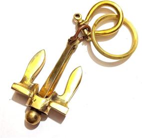 img 3 attached to Nautical Antique Keyring Polished Keychain