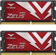 💪 high-performance 32gb ddr4 sodimm ram for laptops - teamgroup t-force zeus 3200mhz (pc4-25600) cl16 module логотип