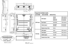 img 1 attached to 📀 Piodata S21 DVR-S21DBK – Internal 24X Optical CD DVD Burner Writer: Super Multi Drive (Bulk)