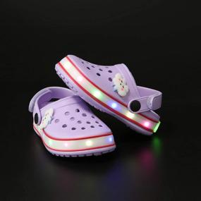 img 1 attached to Breathable Light-Up Slippers for Boys - VIYEAR Children's Shoes