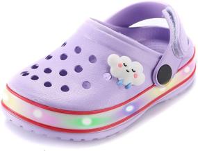 img 4 attached to Breathable Light-Up Slippers for Boys - VIYEAR Children's Shoes