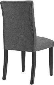 img 1 attached to 🪑 Stylish and Comfortable: Modway MO- Duchess Modern Gray Upholstered Parsons Chair