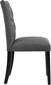 img 2 attached to 🪑 Stylish and Comfortable: Modway MO- Duchess Modern Gray Upholstered Parsons Chair