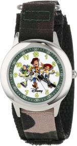 img 2 attached to Disney Kids' W000065 Toy Story 3 'Buzz Lightyear, Woody & Jessie' Stainless Steel Time Teacher Watch for Enhanced SEO
