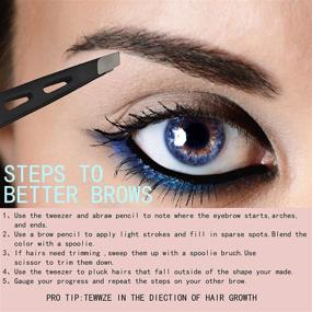 img 1 attached to Eyebrows，Professional Stainless Tweezers，Best Precision Remover，Eyelash Shave & Hair Removal