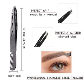 img 2 attached to Eyebrows，Professional Stainless Tweezers，Best Precision Remover，Eyelash Shave & Hair Removal