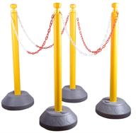 🚧 fillable barriers with plastic control stanchions logo