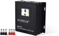 🔋 wzrelb 40a mppt solar charge controller: adjustable battery charger for gel, sealed, flooded, and lithium batteries with led display - 48v 24v 12v auto parameter logo