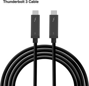 img 2 attached to 💥 SIIG Thunderbolt 3 Certified Active Cable - 40Gbps 2M Length - 100W Charging/5A/20V - Daisy Chain up to 6 Devices - USB Type C with Thunderbolt Logo Compatibility - 6.6 Ft