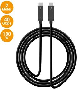 img 3 attached to 💥 SIIG Thunderbolt 3 Certified Active Cable - 40Gbps 2M Length - 100W Charging/5A/20V - Daisy Chain up to 6 Devices - USB Type C with Thunderbolt Logo Compatibility - 6.6 Ft