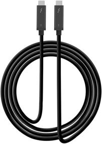 img 4 attached to 💥 SIIG Thunderbolt 3 Certified Active Cable - 40Gbps 2M Length - 100W Charging/5A/20V - Daisy Chain up to 6 Devices - USB Type C with Thunderbolt Logo Compatibility - 6.6 Ft