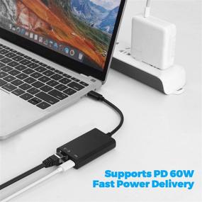 img 3 attached to 💻 Адаптер USB C к Ethernet с поддержкой зарядки 60W PD - совместим с MacBook Pro 2020, iPad Pro 2020, Samsung S20/S10, Huawei P40.