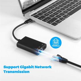 img 2 attached to 💻 Адаптер USB C к Ethernet с поддержкой зарядки 60W PD - совместим с MacBook Pro 2020, iPad Pro 2020, Samsung S20/S10, Huawei P40.