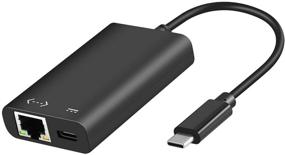 img 4 attached to 💻 Адаптер USB C к Ethernet с поддержкой зарядки 60W PD - совместим с MacBook Pro 2020, iPad Pro 2020, Samsung S20/S10, Huawei P40.