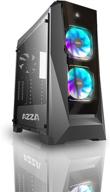 корпус azza csaz 410b chroma средней высоты с двумя вентиляторами 120 мм логотип