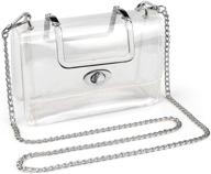 👛 women's coromay clear purse - transparent crossbody bag and stadium purse handbags logo