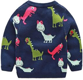 img 3 attached to Mud Kingdom Boys' Clothing: Stylish Crocodile Sweater Pullover for A Fashionable Look