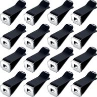🚗 enhance your car's style with 40 square head car air vent clips - auto air conditioner outlet clips for air freshener and decor - black logo
