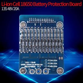 img 3 attached to 💡 Akozon 13S 48V 20A Lithium-ion Battery Protection BMS PCB Board with Balance Function - Li-ion Cell 18650 Battery Protection