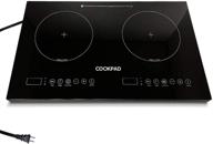 cookpad 1800w dual induction cooktop with 2 burners, led lights, child safety lock, sensor touch control - enhanced seo логотип