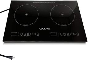 img 4 attached to COOKPAD 1800W Dual Induction Cooktop with 2 Burners, LED Lights, Child Safety Lock, Sensor Touch Control - Enhanced SEO