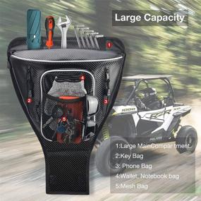 img 2 attached to 🛍️ Чехол ZSFilove Carbon Fiber RZR Storage Bag: Незаменимый аксессуар для Polaris Razor 570 800 S 900 1000 XP 2021+