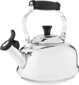 img 3 attached to ☕️ 1.7 qt. Stainless Steel Whistling Tea Kettle by Le Creuset: Enhanced SEO-Friendly Product Name