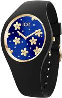 ice watch flower precious wristwatch silicon logo