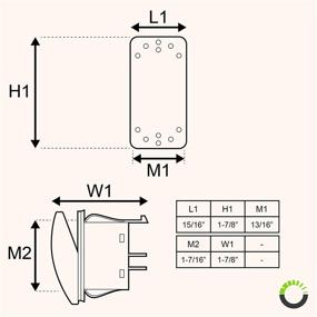 img 3 attached to Online LED Store 5pc 12V DC 20A 2-Pin SPST Momentary Rocker Switch Kit for Improved SEO