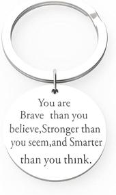 img 3 attached to 🔑 Inspiring Believe Think Keychain: Motivating Teenage Keyring