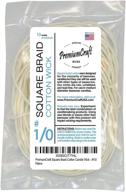 🕯️ superior quality square braid cotton candle wick - #1/0 logo