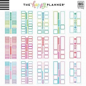 img 2 attached to 📒 Get Organized with the me & my BIG ideas Sticker Value Pack for Classic Planner - The Happy Planner Scrapbooking Supplies - Colorful Boxes Theme - Multi-Color - Perfect for Projects & Albums - 30 Sheets, 594 Stickers Total