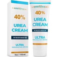 👣 love lori urea cream 40% - 4 oz - foot repair treatment for dry, cracked feet - callus remover - moisturizes heels, hands, knees & elbows - thick, rough & dry skin logo