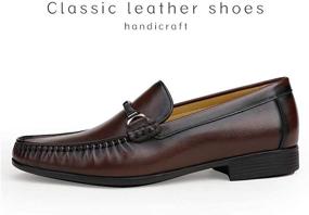 img 1 attached to ERGGU Cowhide Leather Loafers Softsole Men's Shoes for Loafers & Slip-Ons