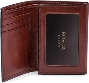 img 2 attached to 👝 Bosca Men's Accessories: Genuine Leather Double Trifold Wallet