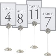 lillian rose silver wedding table number holders: elegant reception décor (cp935) logo