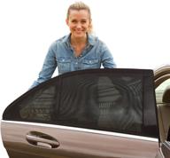 🚗 universal car side window shade sox - sun shade (2pc) for baby & kids, all car models & most suv's, sun protection, bonus travel ebook! logo