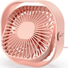 img 4 attached to 🌬️ MISSUE USB Desk Fan: Powerful Personal Fan with 3 Speeds, 360° Rotation - Ideal for Home, Office, Indoor & Outdoor Use