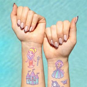 img 2 attached to Fetti Princess Temporary Tattoos Kids