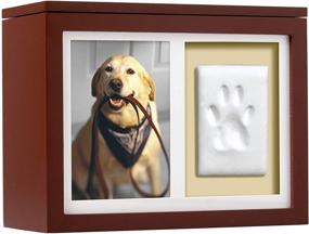 img 4 attached to 🐾 Pearhead Pet Photo Memory Box and Paw Print Impression Kit: Preserve Cherished Memories of Your Beloved Dog or Cat in Espresso Finish