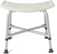 🚿 high capacity medline shower chair bath bench without backrest, bariatric bath chair - supports up to 550 lbs logo