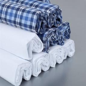 img 1 attached to High-Quality Checkered Bridegroom Handkerchiefs: YED0110