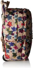 img 2 attached to 🎒 Stylish and Convenient Vera Bradley Women's Lighten Up Rolling-Backpack in Falling Flowers Neutral: A Must-Have Travel Companion