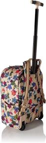 img 3 attached to 🎒 Stylish and Convenient Vera Bradley Women's Lighten Up Rolling-Backpack in Falling Flowers Neutral: A Must-Have Travel Companion