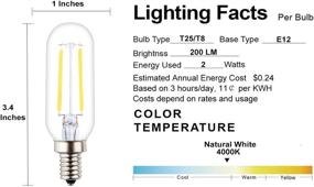img 2 attached to 💡 Dimmable Candelabra Bulb - Incandescent Equivalent by OPALRAY