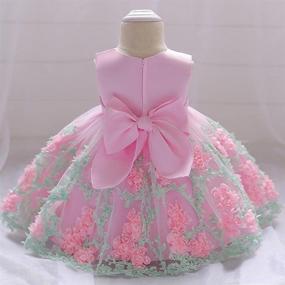 img 3 attached to 👗 Dressy Daisy Baby Girls Wedding Flower Girl Pageant Dress: Stunning Tulle Skirt for Special Occasions in Blue, Pink, Purple, and Yellow